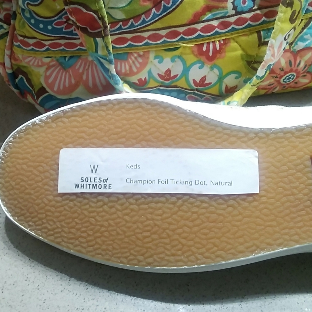 KEDS-Champion☀️Gold☀️Foil Ticking Dot Sneakers - Picture 12 of 12